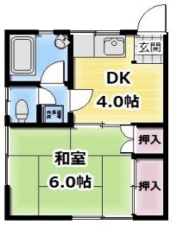 長谷川ハイツの物件間取画像